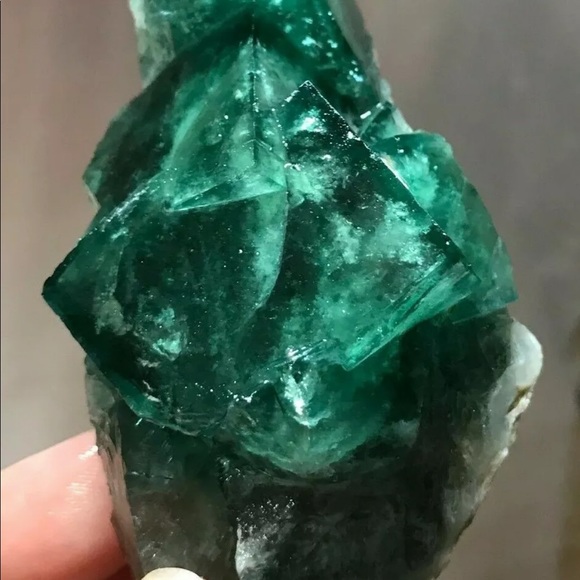 Other - Dark cubed green fluorite ✨Reiki✨ charged specimen
